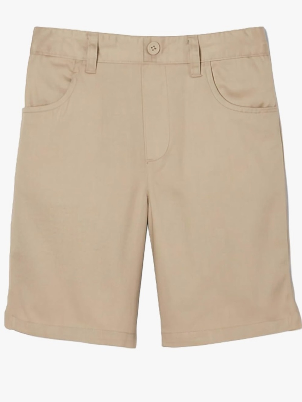 NWT French Toast Girls Size 12.5 Plus Khaki Flat-Front Shorts